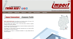 Desktop Screenshot of impact-innovations.com